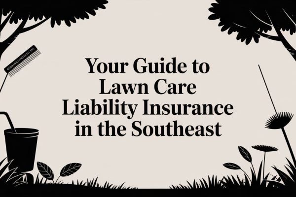 lawn care liability insurance gardening illustration